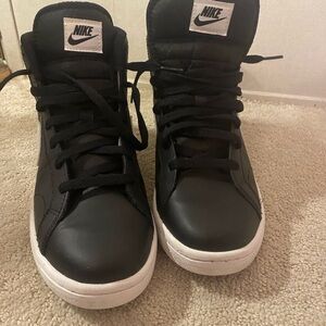 Nike Black and White High-Top Sneakers